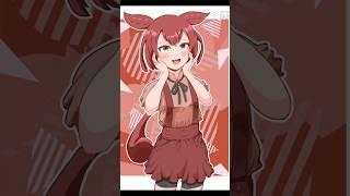 【タイムラプス】あんこもん誕生日【イラストメイキング】 #shorts