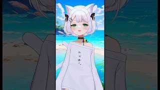 〈#shorts 〉涼しさのおすそ分けなのらฅ⸃⸃〈#vtuber #vtuber準備中 #新人vtuber #個人vtuber #shortvideo #short 〉
