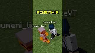 死亡回数が多い順番  #vtuberグループ #個人vtuber #マイクラ #マインクラフト