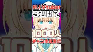 【新人Vtuber】デビューして3週間で登録者1000人ありがとう！！