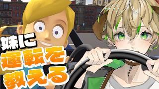 【妹に(AI)運転を教える】リアルお兄ちゃんが"優しく"教える【バカゲー】