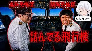 機長が高所恐怖症、副機長は閉所恐怖症　【コント】【AI】