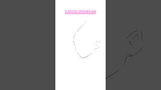 ライブ配信で描いた推しキャラ＋おまけ #イラスト #drawing #shorts #メイキング