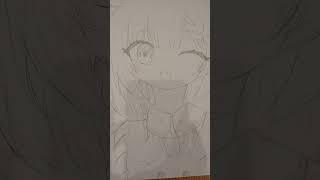 小5アナログ〰 #イラスト #ミリプロ #小5が頑張って描いてみた #虹深ぬふ #アナログイラスト