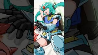 【タイムラプス】ザクの日とミクの日【イラストメイキング】 #shorts