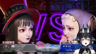 [Twitchアーカイブ][スト6]初心者がイングリットで対人戦やりたい[#Vtuber #稲�