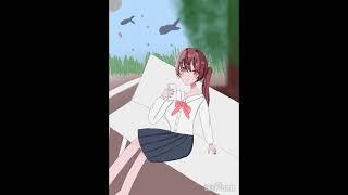 オリキャラ描いてみた！背景がんばった！！#イラスト