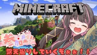 【#Minecraft】露天掘り今日も頑張るぞい！！#vtuber #新人vtuber#初心者