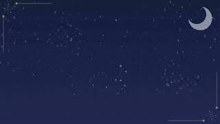 夜雑談に使える！三日月が浮かぶ星空アニメーション背景【VTuber配信素材】