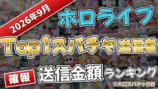 【ホロライブ】2026年9月スパチャTop1送信者 送信金額ランキング #HoloStats #hololive #VTuber #ホロライブ