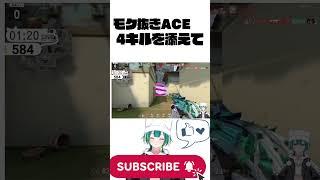 モク抜きACE！4キルで締める神プレイ【VALORANT ショート】