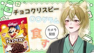 【 企画 】 朝活で決まった〇〇グラムのチョコクリスピーを食べる狛犬Vtuber! 【 新人Vtuber / 戌待やしろ 】※手元カメラあり