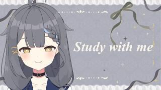 【 Study with me 】高校生と1時間一緒に勉強・作業 / pomodoro 25-5 【#閏/#新人VTuber】