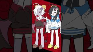😇😈｢天天天国地獄国｣#shorts #イラスト #vtuber ＃天天天国地獄国