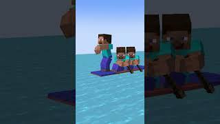 【マイクラ】ボートスティーブスティーブスティーブ　#shorts #minecraft #animation