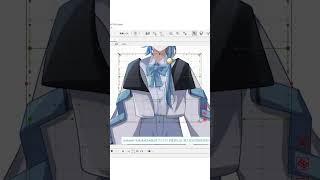 【#live2d 】VTuber body making🪐【#虚宙そら #新人vtuber #shorts 】#vtuber #vtuber準備中