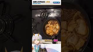 【食費1万円生活】1日目：鶏むね照り焼き丼 #vtuber