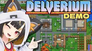 【Delverium】見下ろし型テラリア?! 4日間限定のプレイテストでお試し【Vtuber実況:杜本ミネ】(Steam版/デルヴェリウム DEMO版)