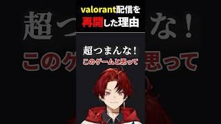 valo配信を再開した理由【切り抜き】#柊ツルギ #shorts #vtuber #切り抜き
