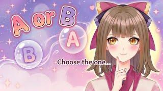 Let's think with me💗A or B🤔🫧✨