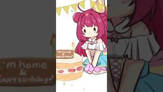 I’m home &𝗛𝗮𝗽𝗽𝘆 𝗕𝗶𝗿𝘁𝗵𝗱𝗮𝘆 to me🌈🎶 #happybirthday #birthday #vtuber #お絵描き #新人vtuber