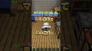 給料日をマイクラで表現