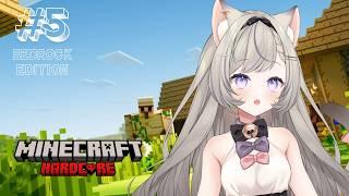 【マイクラ統合版】#5 はじめてのゴレトラ作りPart.2!まだまだのんびり素材集め - MINECRAFT ハードコア 【無所属個人VTuber】