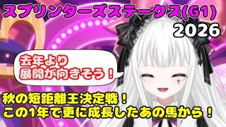 【スプリンターズS予想】遂にG1開幕!去年よりパワーアップしたイチオシ馬から勝負!!【新人Vtuber】