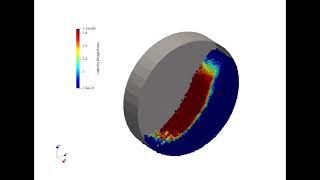 【RotatingDrum】転動ミル中の粒子の運動を可視化。オープンソースで無料のLIGGGHTSで解析。