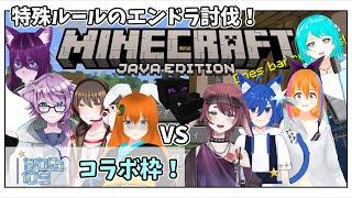【 #Minecraft 】初心者リーダーを護衛!エンドラ討伐2チーム対抗戦!【 #新人vtuber #マイクラ #ながる村 】