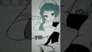 【手描きmeme】ピアスまみれ看護師のデビットビット #oc #イラスト