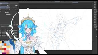 【颱風天滑滑台】颱風天好無聊來畫我自己的2.O新衣裝OPEN!來個超過兩小時!|沓雨 Lamanta Rain 🌧️ 是的沒錯就是那個委託失敗的圖!