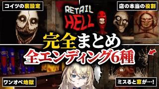 【裏設定まとめ】地獄のコンビニお仕事ゲーム『Retail Hell』全6種エンディング考察 ※ネタバレ注意※閲覧注意