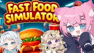 【コラボ】はじめてのアルバイト!🔰《#Fast Food Simulator》【#新人Vtuber/星白ばにら】