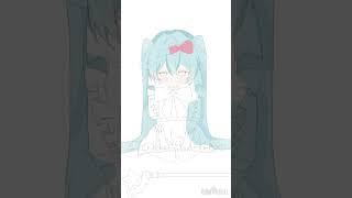 【再投稿】今すぐ輪廻描いてみた #イラスト #イラストメイキング #今すぐ輪廻 #shorts #中学生vtuber