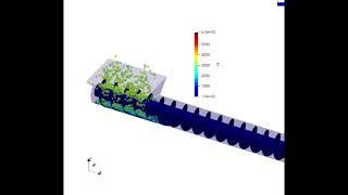 【Screw_conveyor】 スクリューコンベア中の粒子の運動を可視化。オープンソースで無料のLIGGGHTSで解析。