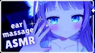 【3Dio ASMR】Fairy's Ear Massage ~ oil, baby powder, ear blowing