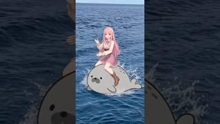 夜の踊り子 アザラシの上で踊ってみた! #vtuber #dance #shorts #ダンス #踊ってみた #月城みお #夜の踊り子 #サカナクション
