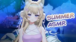 【ASMR Roleplay】Ear cupping, triggering words, oil massage, white noise