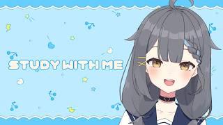 【 Study with me 】高校生と1.5時間一緒に勉強・作業 / pomodoro 25-5 【#閏/#新人VTuber】